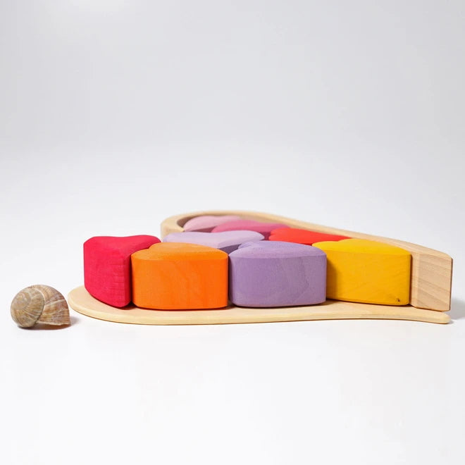 Grimm&#39;s | Red Hearts Building Set