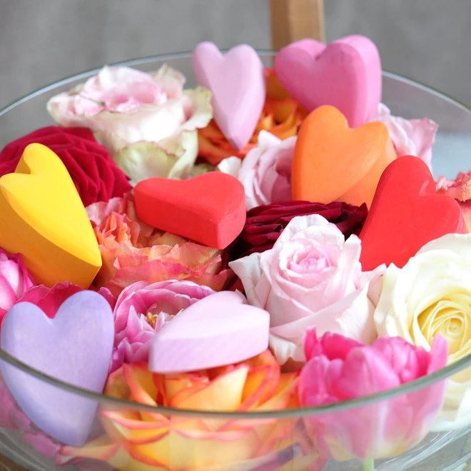 Grimm&#39;s | Red Hearts Building Set