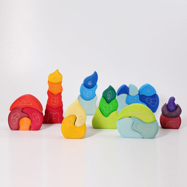 Grimm&#39;s Gnome Village Dwarf Wavy Terrace House