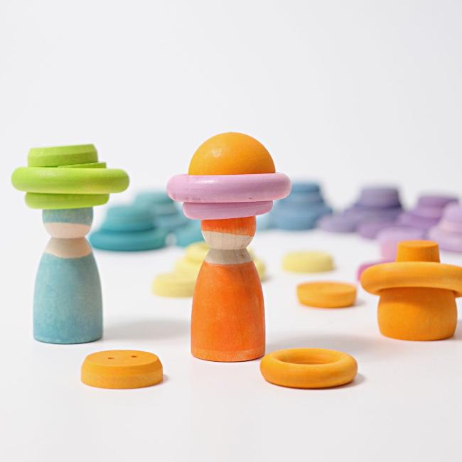 Grimm's | Small Pastel Balls | Wooden Toys