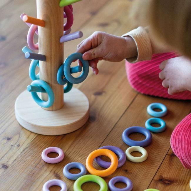 Grimm's | Sorting Helper for Building Rings | Pastel