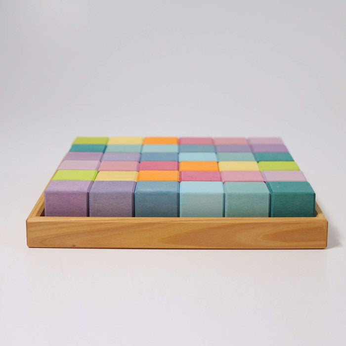 Grimm&#39;s | Square Mosaic | Pastel 36 Blocks