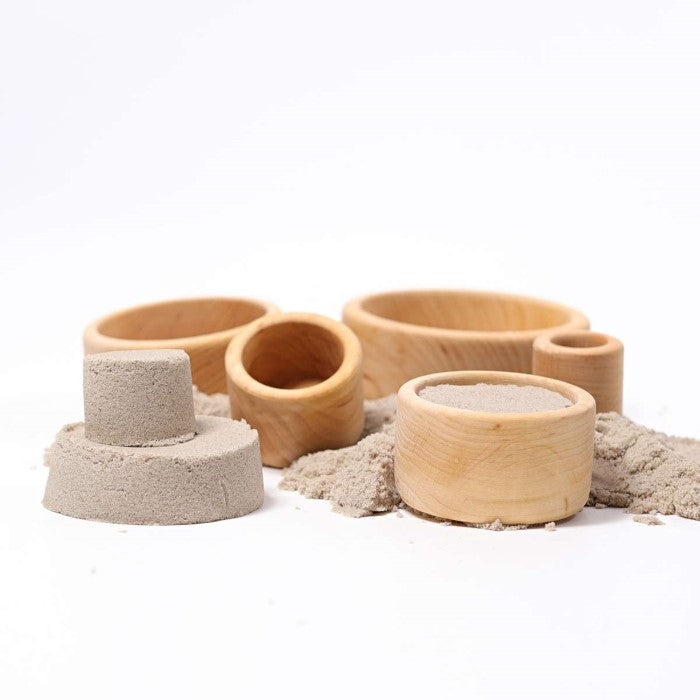 Grimm's | Natural Stacking Bowls | Wooden Toys
