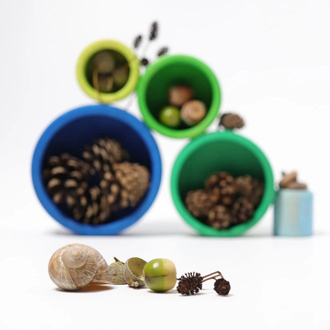 Grimm&#39;s | Coloured Stacking Bowls | Ocean