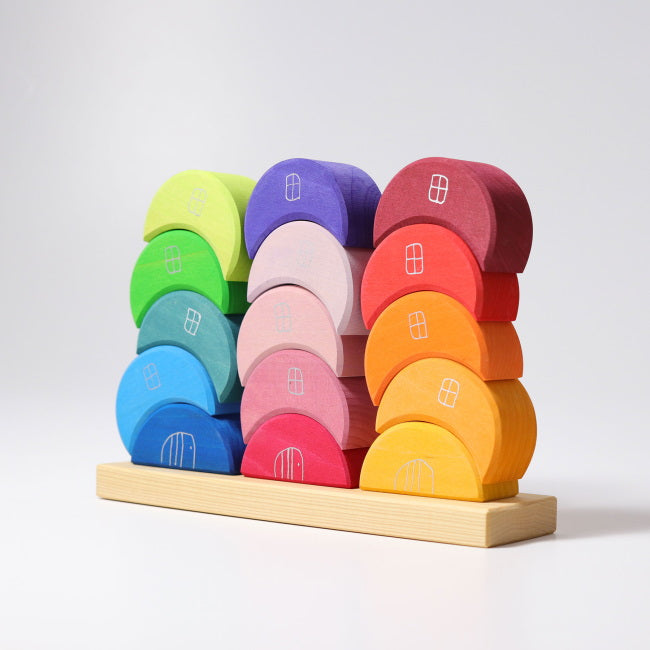 Grimm&#39;s | Stacking Moons wooden toy at Milk Tooth