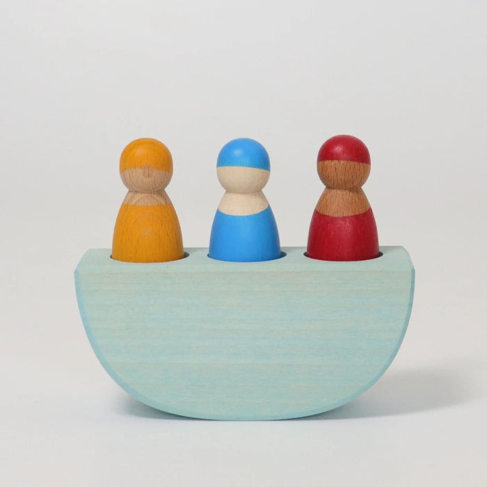 Grimm&#39;s | Three in a Boat wooden toy at Milk Tooth