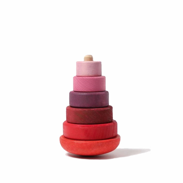 Grimm&#39;s | Wobbly Stacking Tower | Pink