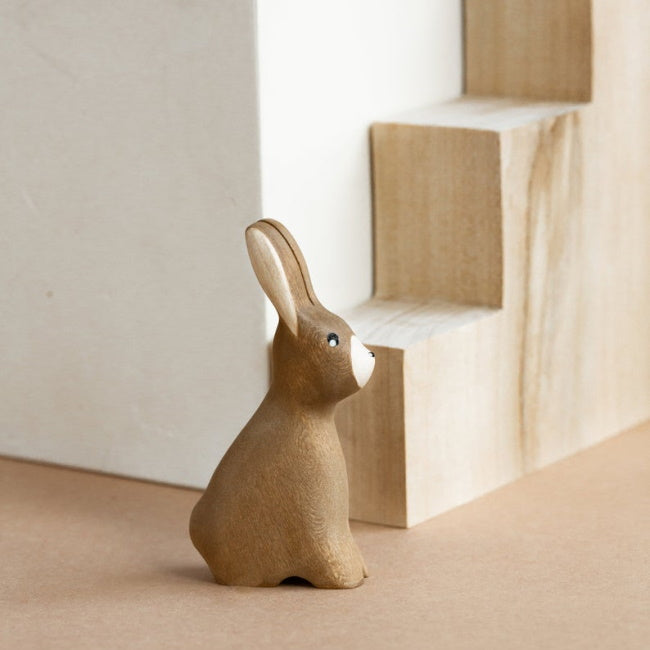 Iz Vetvey | Wooden Rabbit Toy at Milk Tooth
