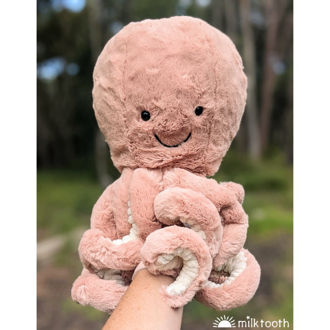 Jellycat | Odell Octopus Large Pink at Milk Tooth