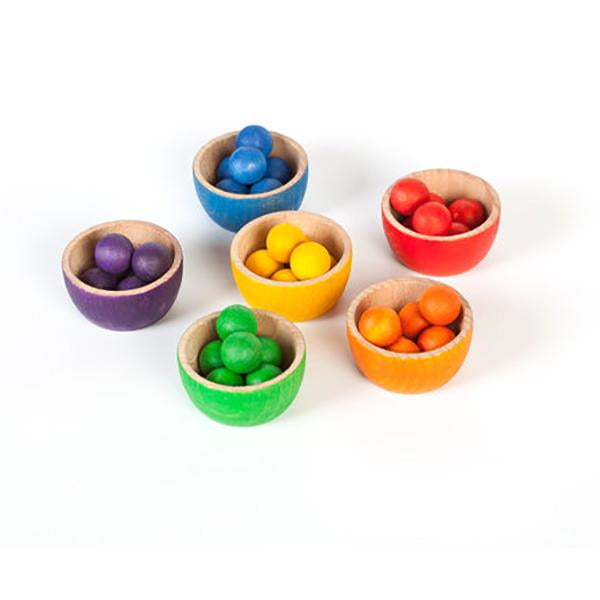 Grapat | Bowls and Marbles | Wooden Toys