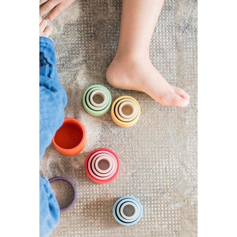 Grapat | Nest Bowls | 24 Pieces | Wooden Nesting Toys