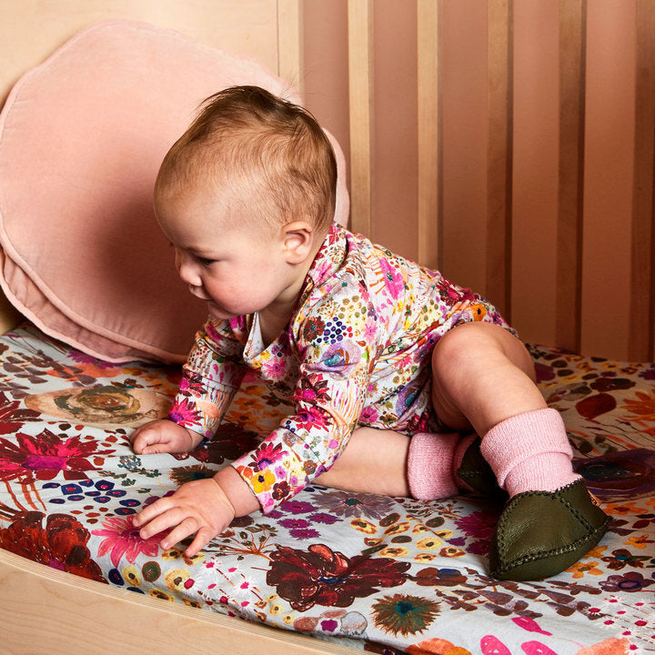 Kip and Co | Fitted Sheet | Bassinet | Field of Dreams