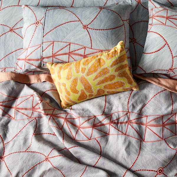 Kip and Co x Bábbarra | Kunkurra | Linen Fitted Sheet | Single bed