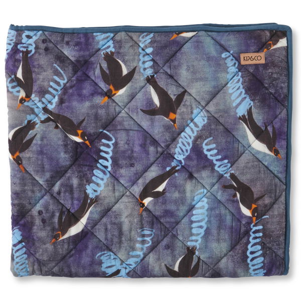 Kip and Co Quilted Cot Bedspread Deep Dive Milk Tooth