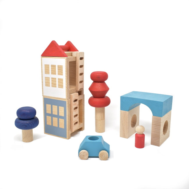 Lubulona | Car in Blue with Red Figure