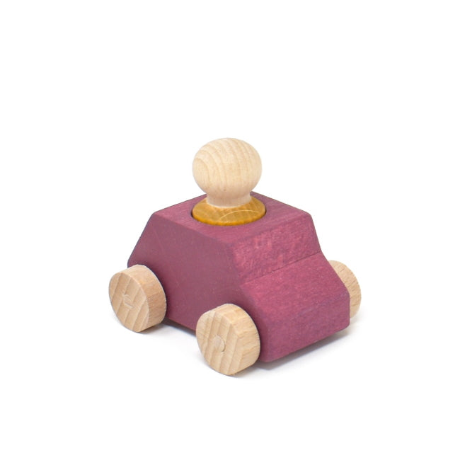 Lubulona | Car in Plum with Mustard Figure