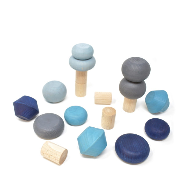Lubulona | Stacking Trees Winter blue grey