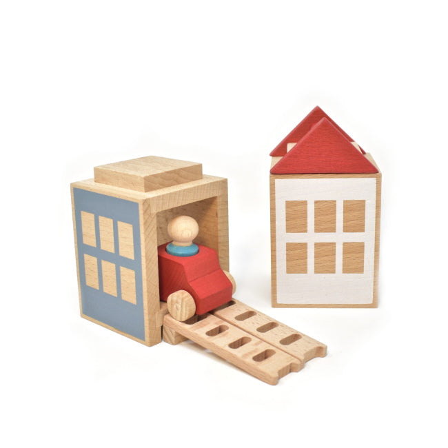 Lubulona | Town Summerville Mini houses car peg people