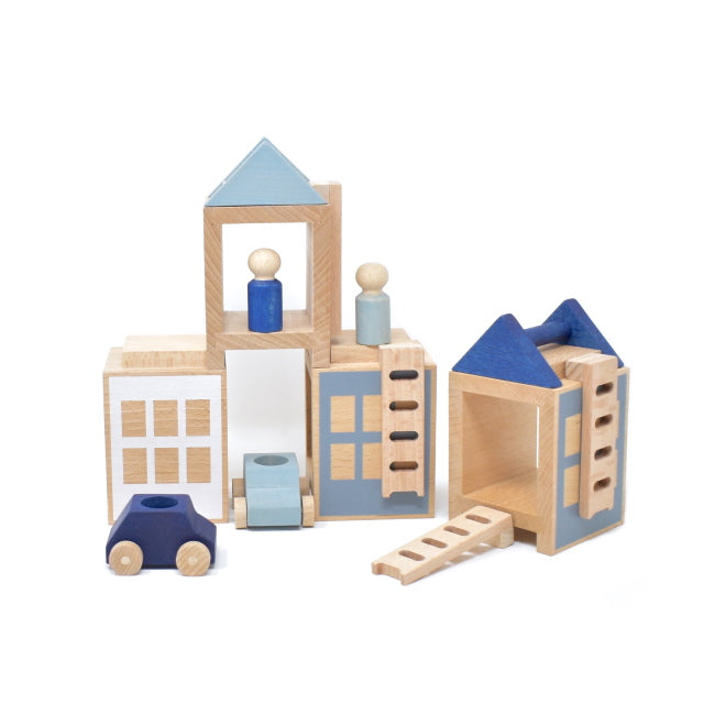 Lubulona | Town Winterburg Maxi wooden toy village and cars