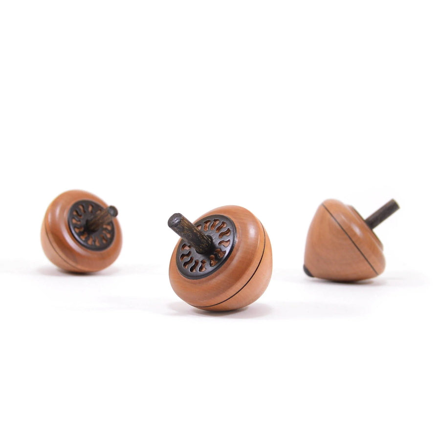 Mader | Flower Egg Spinning Top Natural at Milk Tooth