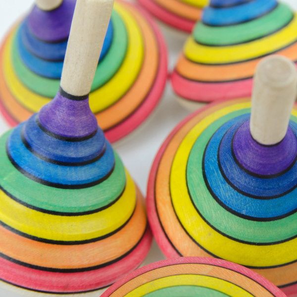 Mader | Rainbow Spinning Top at Milk Tooth