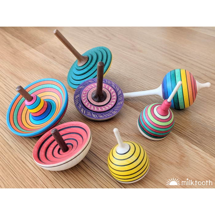 Mader Spinning Tops Tukan Sombrero Fridolin Bee Lolly UFO Bonbon
