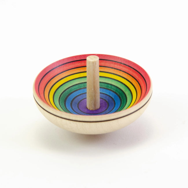 Mader | UFO Rainbow Spinning Top Outside Red Inside Purple