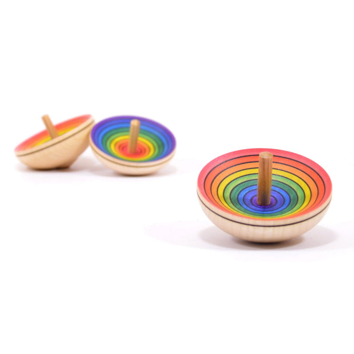 Mader | UFO Rainbow Spinning Top | Purple Red