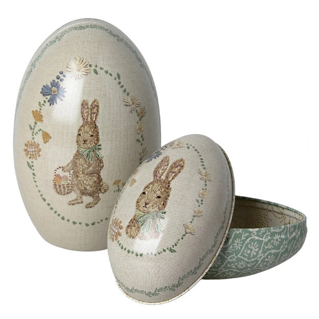 Maileg | Metal Easter Eggs | Nested Set of 2 Green at Milk Tooth Australia