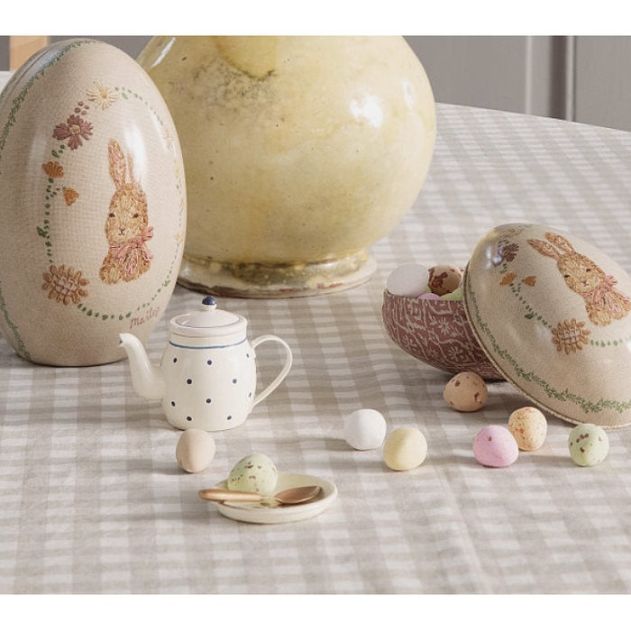 Maileg | Metal Easter Eggs | Nested Set of 2 Pink at Milk Tooth