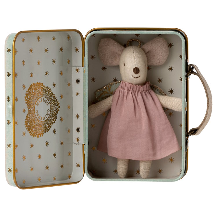 Maileg | Angel Mouse in Suitcase at Milk Tooth