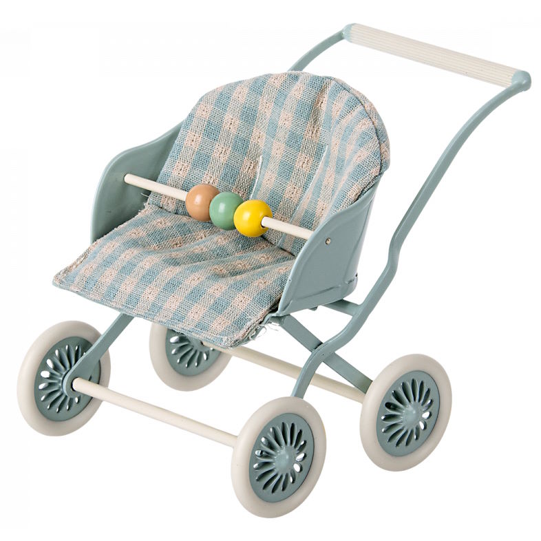 Maileg | Stroller Baby Mice Mint at Milk Tooth