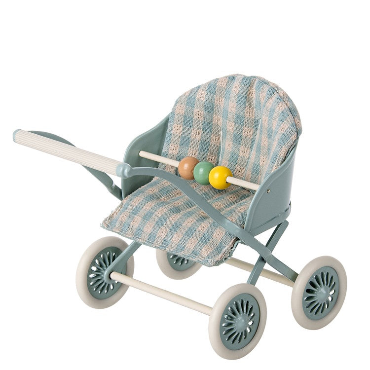 Maileg | Stroller Baby Mice Mint at Milk Tooth