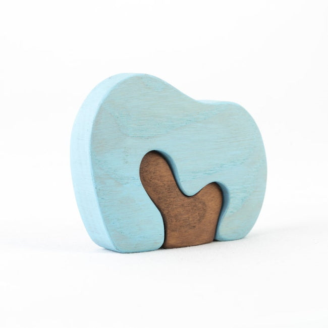Mikheev | Bush | Blue wooden toy at Milk Tooth