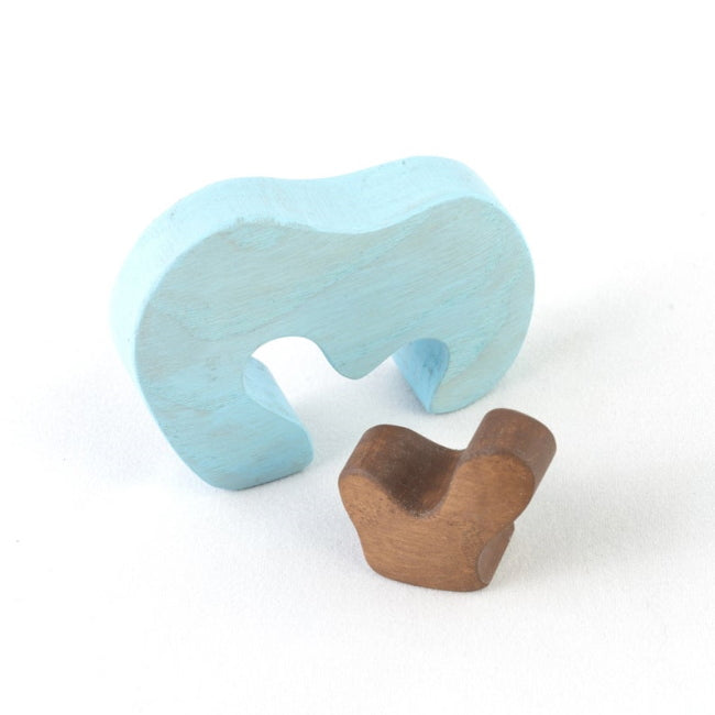 Mikheev | Bush | Blue wooden toy at Milk Tooth