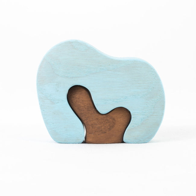 Mikheev | Bush | Blue wooden toy at Milk Tooth