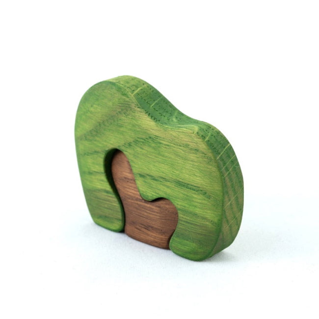 Mikheev | Bush | Green wooden toy at Milk Tooth