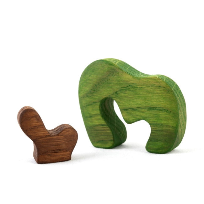 Mikheev | Bush | Green wooden toy at Milk Tooth