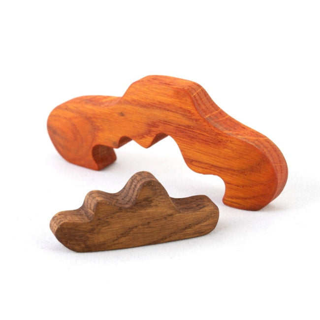 Mikheev | Bush | Orange wooden toy at Milk Tooth