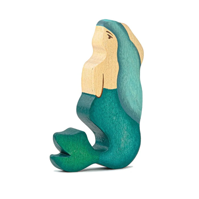 Mikheev | Mermaid with Teal Hair Light wooden toy at Milk Tooth