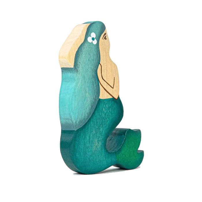 Mikheev | Mermaid with Teal Hair Light wooden toy at Milk Tooth