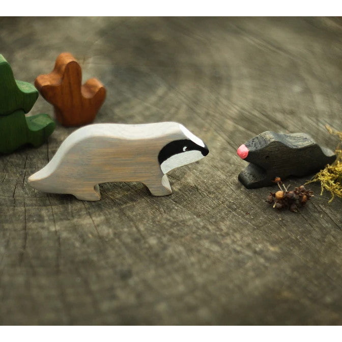 Mikheev | Mole and Badger wooden toy at Milk Tooth