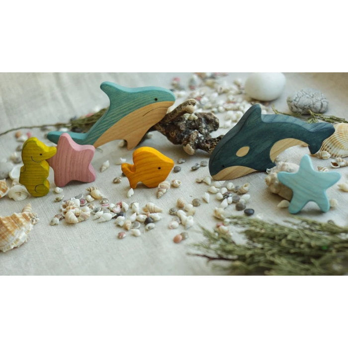 Shark wooden toy from Mikheev at Milk Tooth