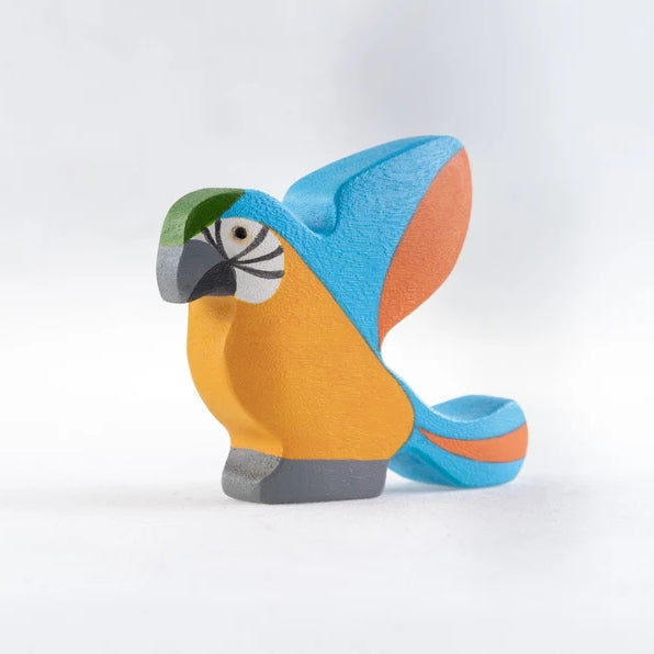 Mikheev | Bird | Parrot Orange wooden toy at Milk Tooth