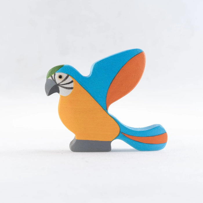 Mikheev | Bird | Parrot Orange wooden toy at Milk Tooth