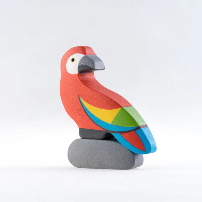 Mikheev | Bird | Parrot Red wooden toy at Milk Tooth