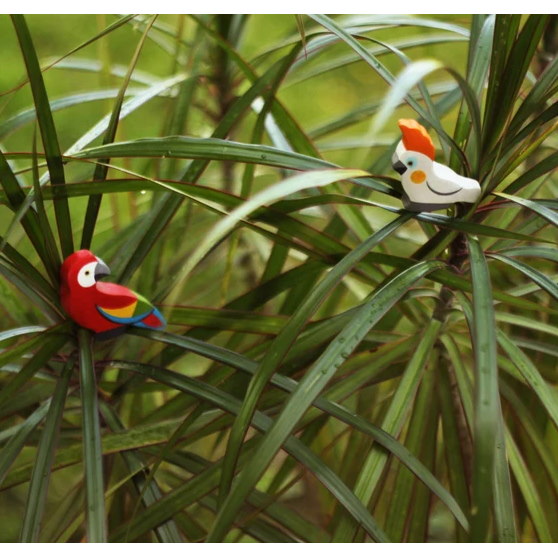 Mikheev | Bird | Parrot Red wooden toy at Milk Tooth