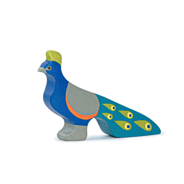 Mikheev | Bird | Peacock wooden toy at Milk Tooth