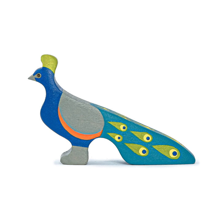 Mikheev | Bird | Peacock wooden toy at Milk Tooth