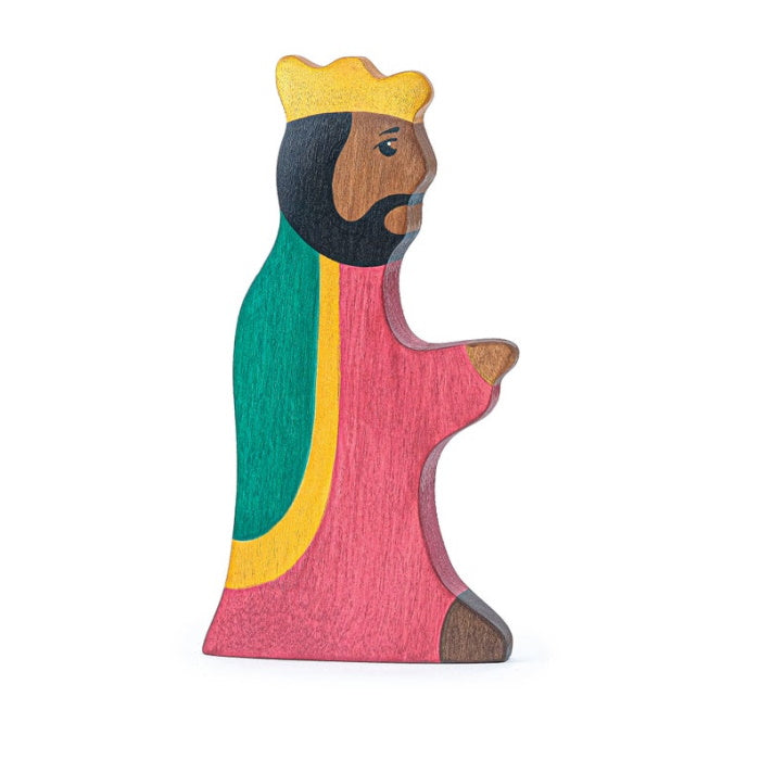 Mikheev | People | King Dark Skin wooden toy person at Milk Tooth